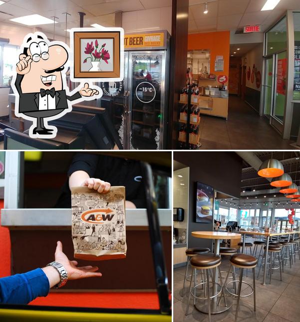 L'intérieur de Restaurant A&W