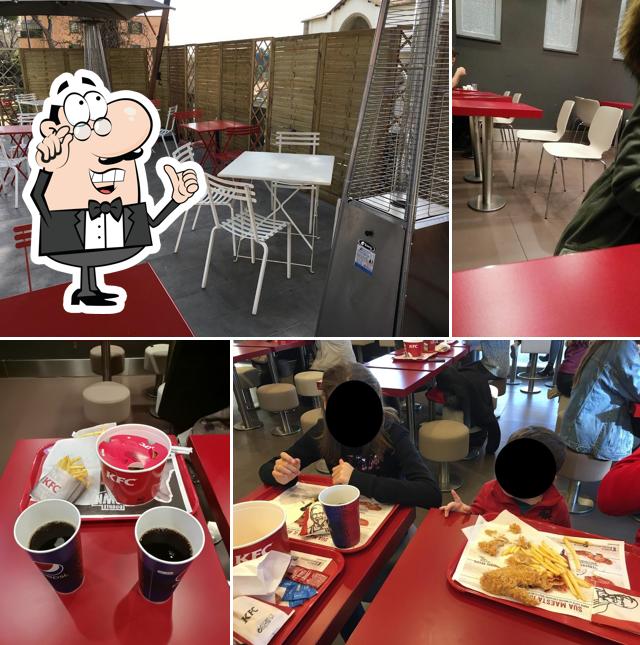 Gli interni di KFC