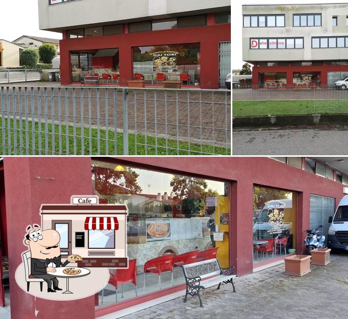 Dai un’occhiata alla immagine che mostra la esterno e interni di Pizzeria Dai Tosi