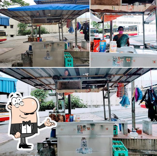 The interior of Ammulu Tea stall