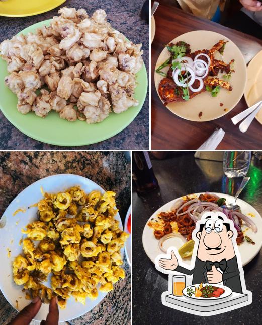 Food at Moonrakers Restaurant