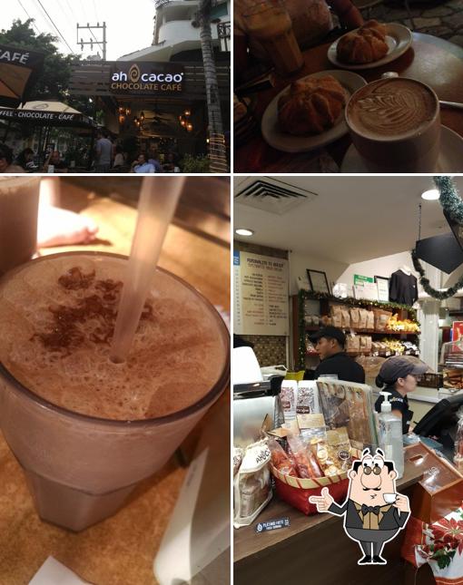 Check out various drinks provided by Ah Cacao Chocolate Café