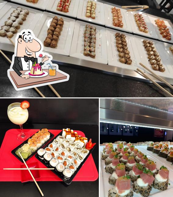 S.A Casa do Sushi Araquari serve uma escolha de pratos doces
