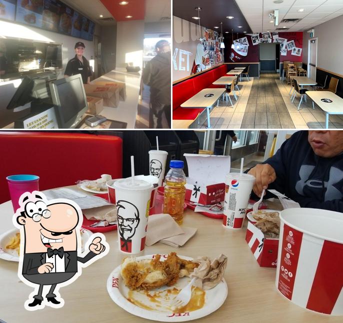 The interior of KFC