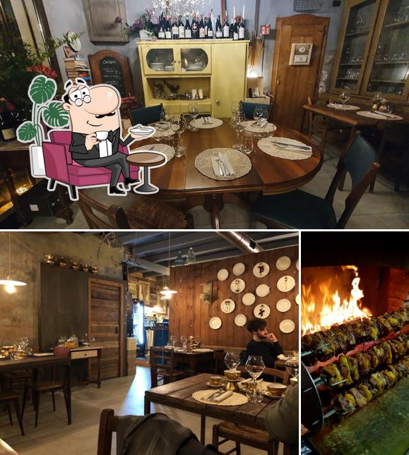 Gli interni di Osteria da Giovanni