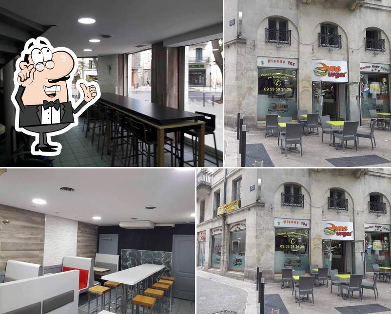 L'intérieur de Buns Burger