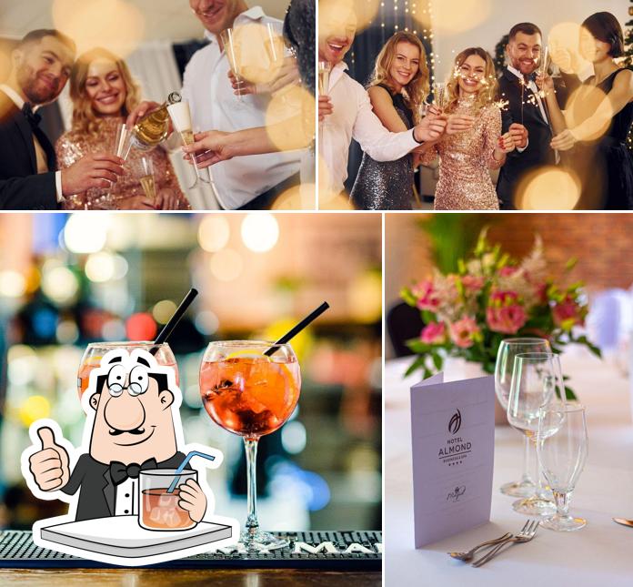 Напитки и свадьба - все это можно увидеть на этом снимке из Hotel Almond Business & SPA Gdańsk