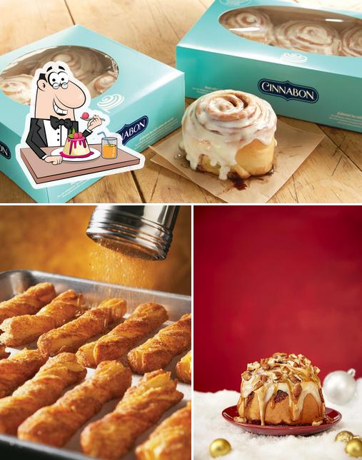 Cinnabon offre une éventail de desserts