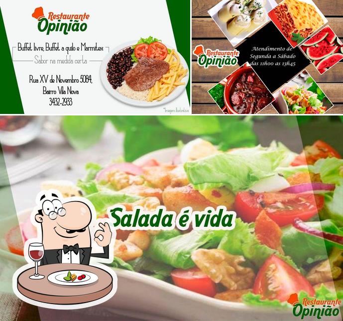 Comida em Restaurante Opinião