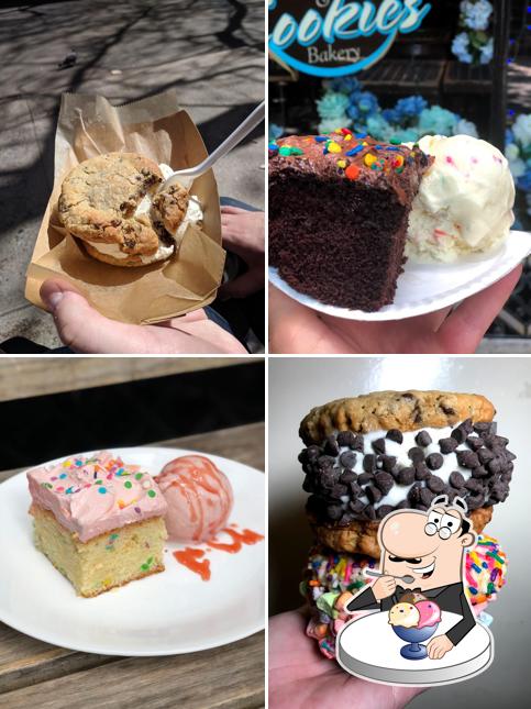 Milk & Cookies Bakery offers a selection of desserts