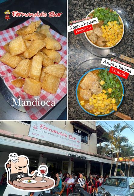 Platos en Fernanda's Bar