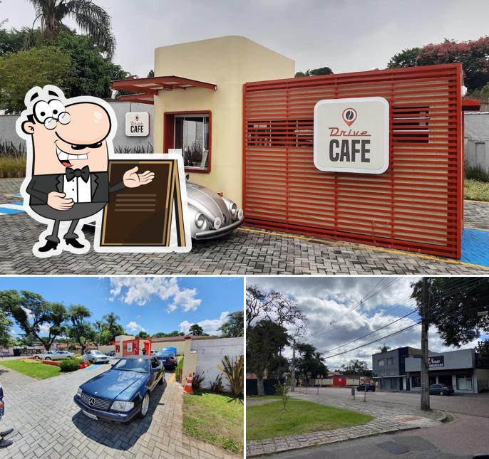 O exterior do Drive Cafe