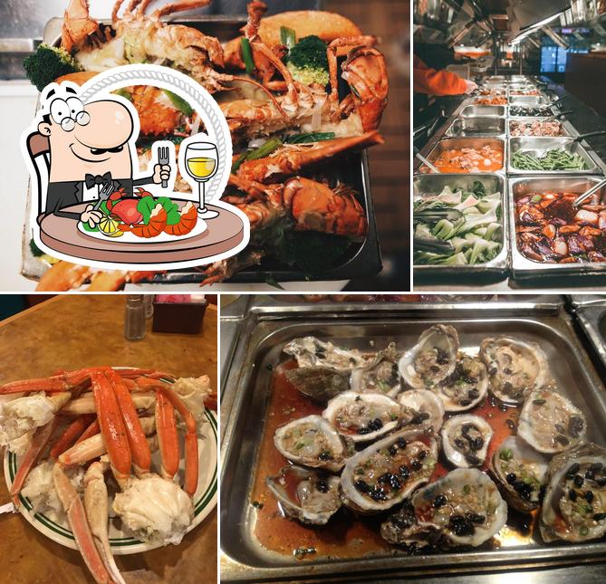 Order seafood at Super Great Wall Buffet