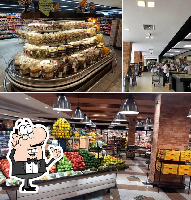 O interior do Confiança Supermercados