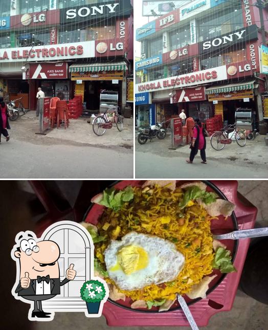 The image of exterior and food at Koley's Kitchen