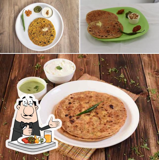 Meals at Tiwari's Ghee Paratha And Chats