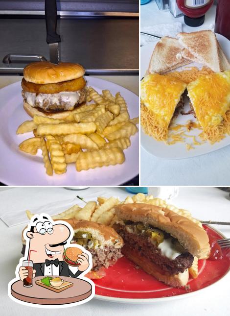 Order a burger at Milledgeville Cafe