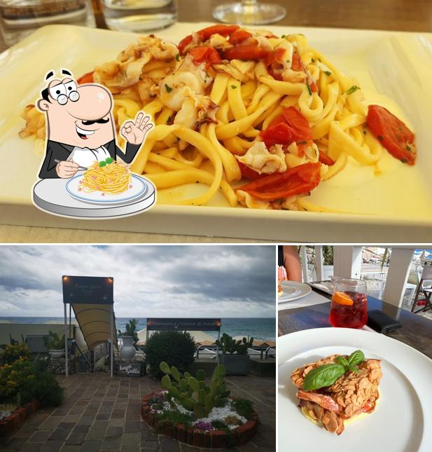 Spaghetti alla carbonara al Bagni Gallo