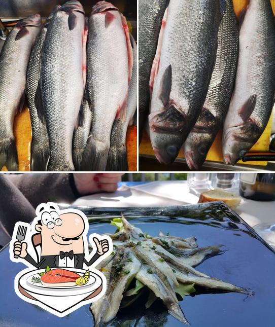 Tenda Rossa Ristorante Alessandro Centis ofrece un menú para los amantes del pescado