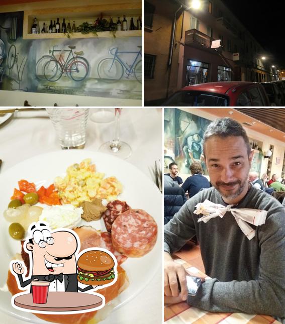 Prova un hamburger a Trattoria del Ciclista