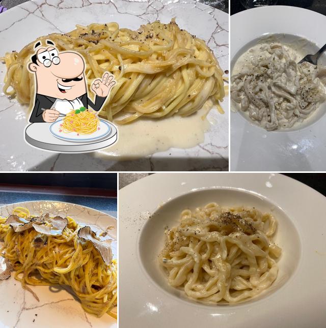 Spaghetti alla carbonara al Osteria Moderna