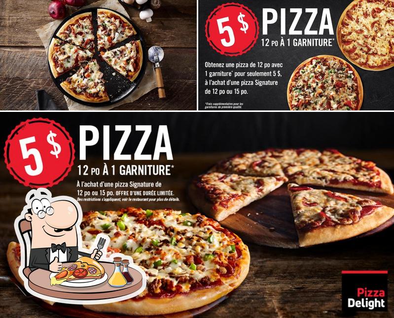 A Pizza Delight, vous pouvez prendre des pizzas