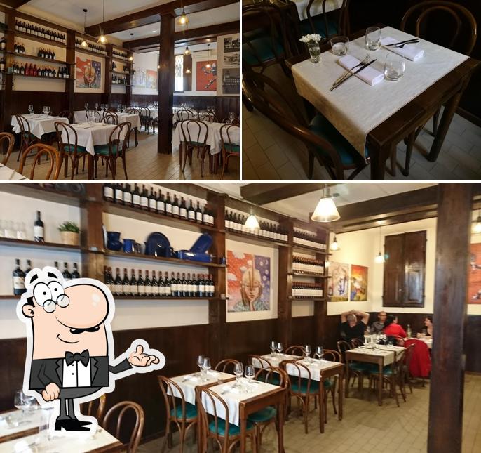 Gli interni di Antica Osteria Le Mura