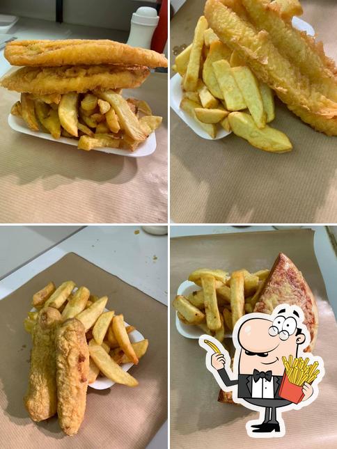 Order chips at Leons Fish & Chips