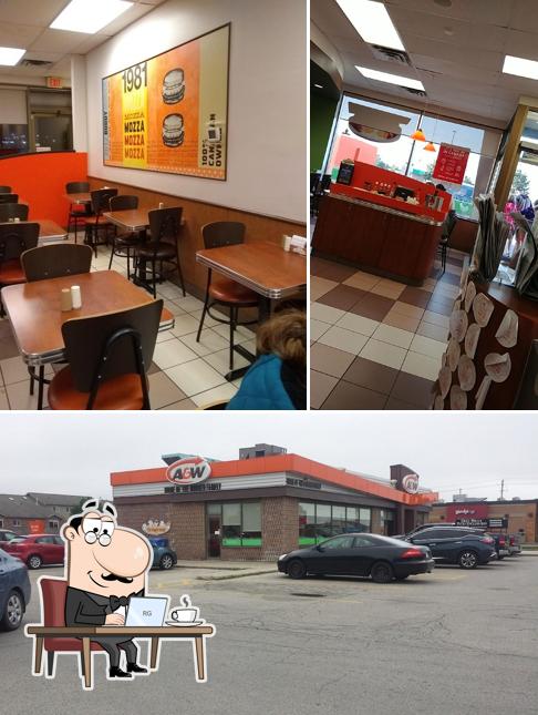 El interior de A&W Canada