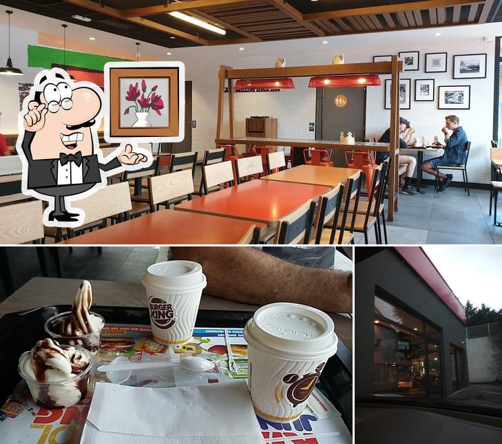 Parmi les différentes choses de la intérieur et la dessert, une personne peut trouver sur Burger King Bayonne Saint-Léon