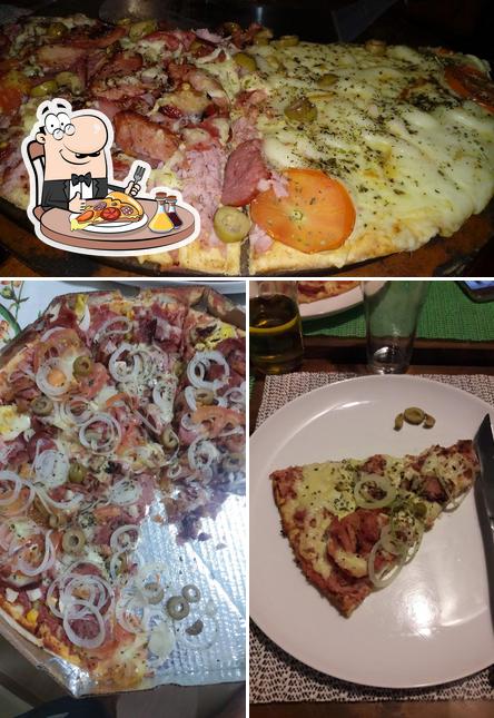 Experimente pizza no Pizzaria da Bia e Restaurante