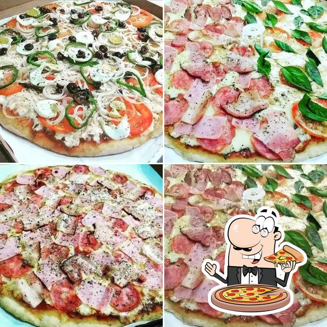 Escolha pizza no Kriok Pizzaria