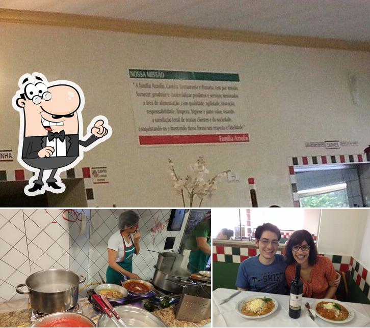 O Cantina e Adega Azzolin se destaca pelo exterior e mesa de jantar