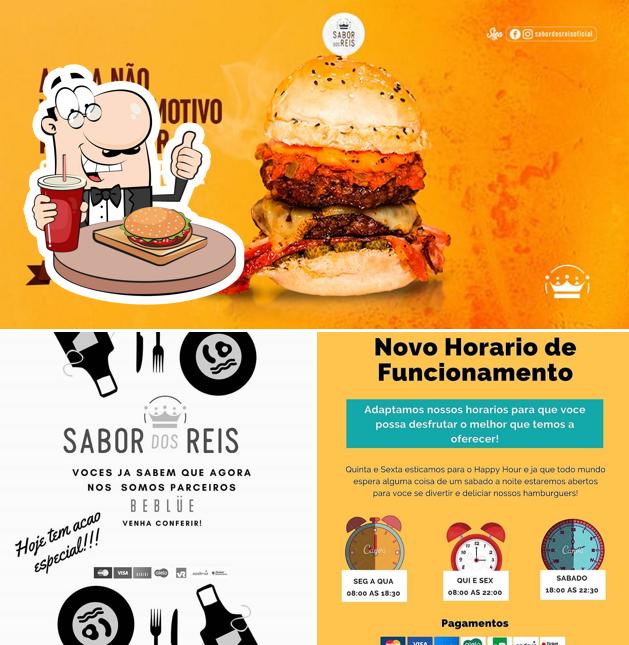 Os hambúrgueres do RESTAURANTE SABOR DOS REIS irão saciar diferentes gostos