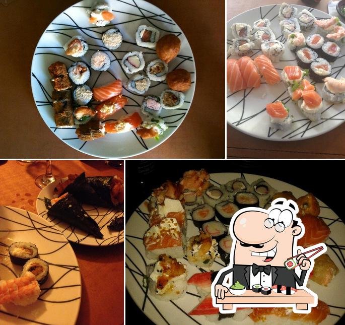 Prove diferentes opções de sushi