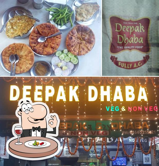 Food at Deepak Dhaba