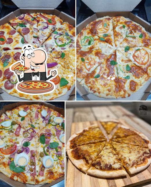 Escolha diversos tipos de pizza