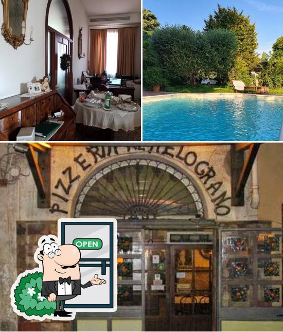 La esterno e interni del ristorante