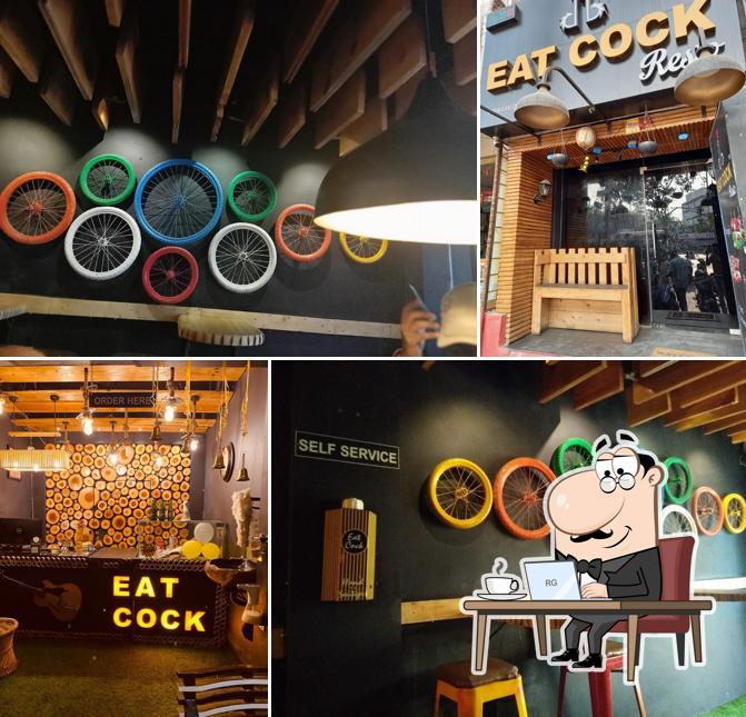 Check out how EAT COCK resto & JAIL mandi looks inside