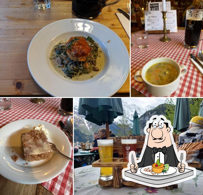 Spezzatino di maiale al Pension Gimmelwald