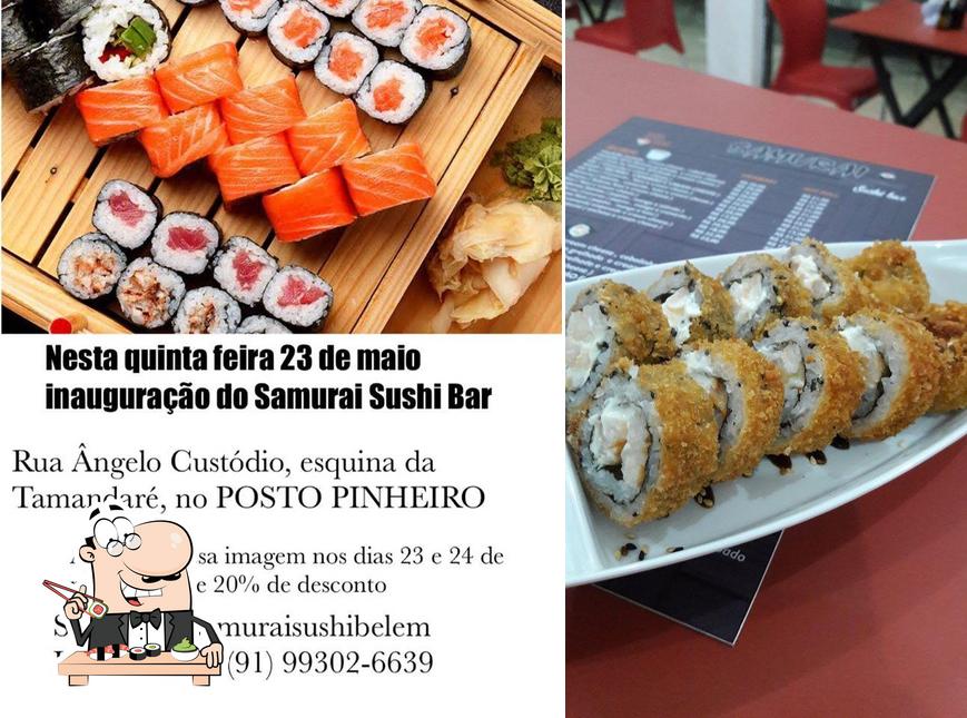 Prove diversas opções de sushi