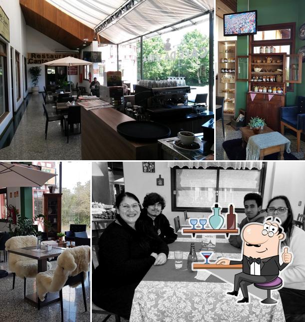 O interior do Café Da Serra