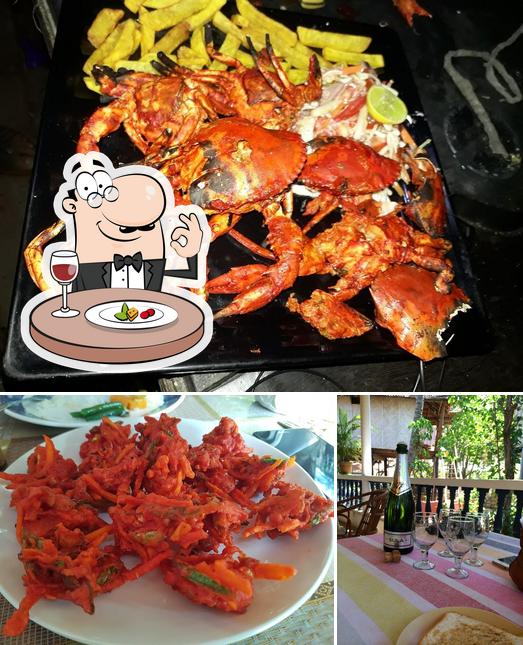 The restaurant's food and beer