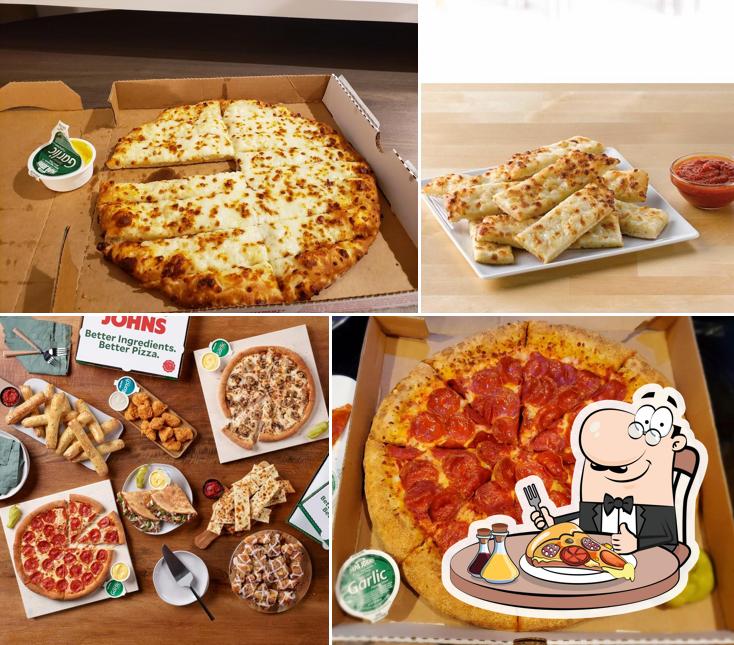 At Papa Johns Pizza, you can order pizza