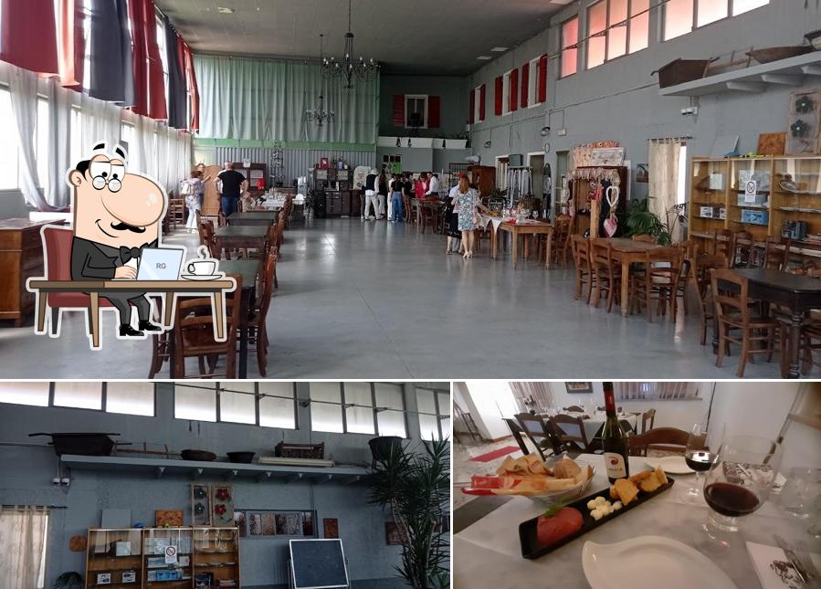 La immagine della interni e cibo di San Marco Vin Bar