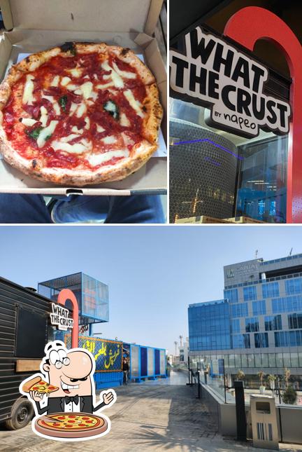 A What the Crust, vous pouvez commander des pizzas