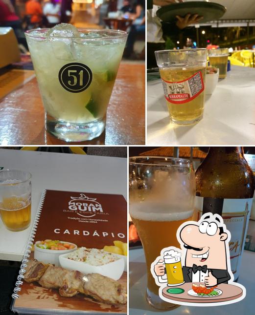 Moranguim Bar & Espetaria fornece uma seleção de cervejas