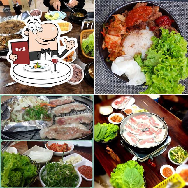 Food at Pearl Meat Korean Restaurant