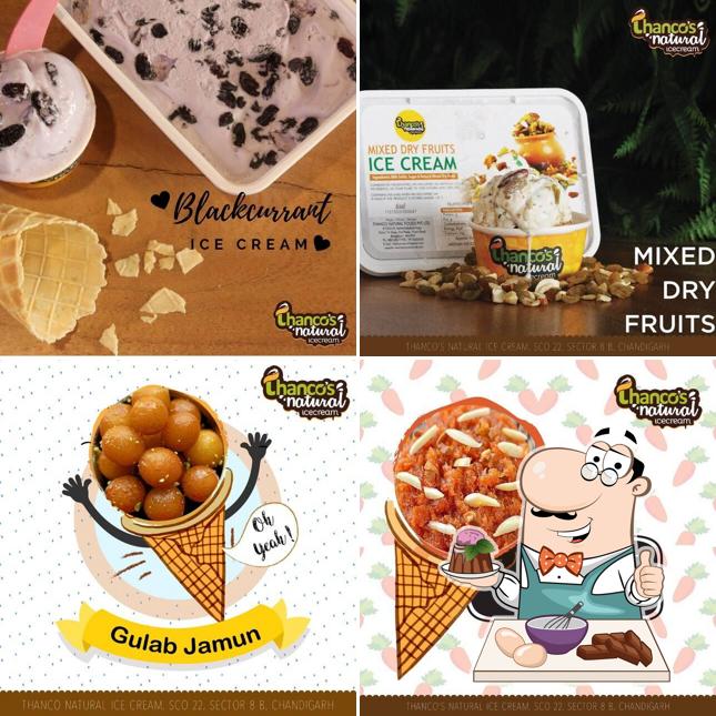 Thanco's Natural Ice Cream serves a range of sweet dishes