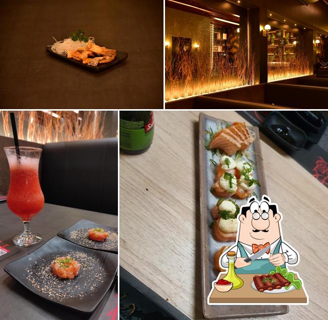 Experimente refeições de carne no Gaman Sushi Lounge